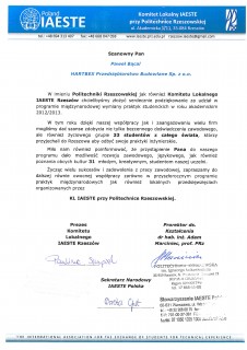 Międzynarodowa wymiana praktyk studenckich