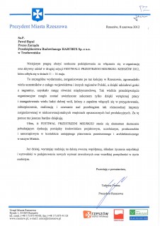 Udział w Festiwalu Przestrzeni Miejskiej - Rzeszów 2012