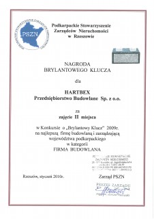 II nagroda na najlepszą firmę budowlaną